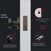 Flat Corner Invisible Door Lock Multi Color Rust Proof
