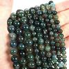 Aquatic Agate Beads Round Loose Spacer  for Jewelry Making Handmade Diy Bracelet Necklace