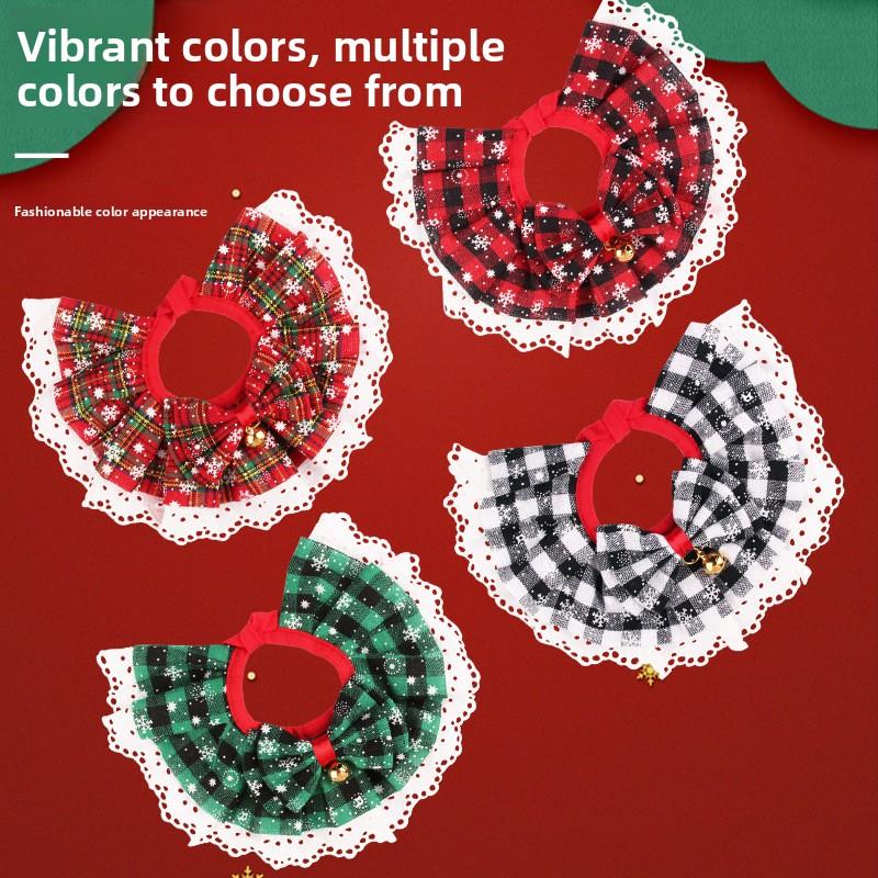 Хэллоуинские салфетки для слюны питомцев, трикотажные украшения из ткани и кружева, ошейники для кошек и собак, шарфы для котят, шарфы для питомцев