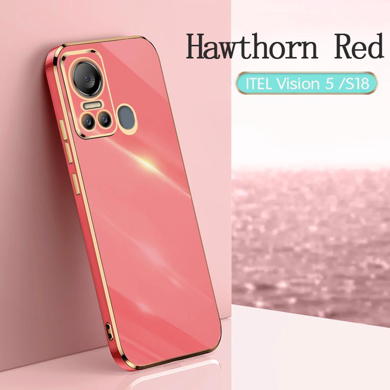 For Itel S18 S663L Case Protective Electroplating Shockproof Itel S16 Pro P36 Play Case Cover Silicone TPU Soft