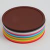 Round Candy Color Waterproof Silicone Non-Slip Heat Resistant Mat Tea Cup Coaster Cushion Holder Kitchen Accessories 5 Pc
