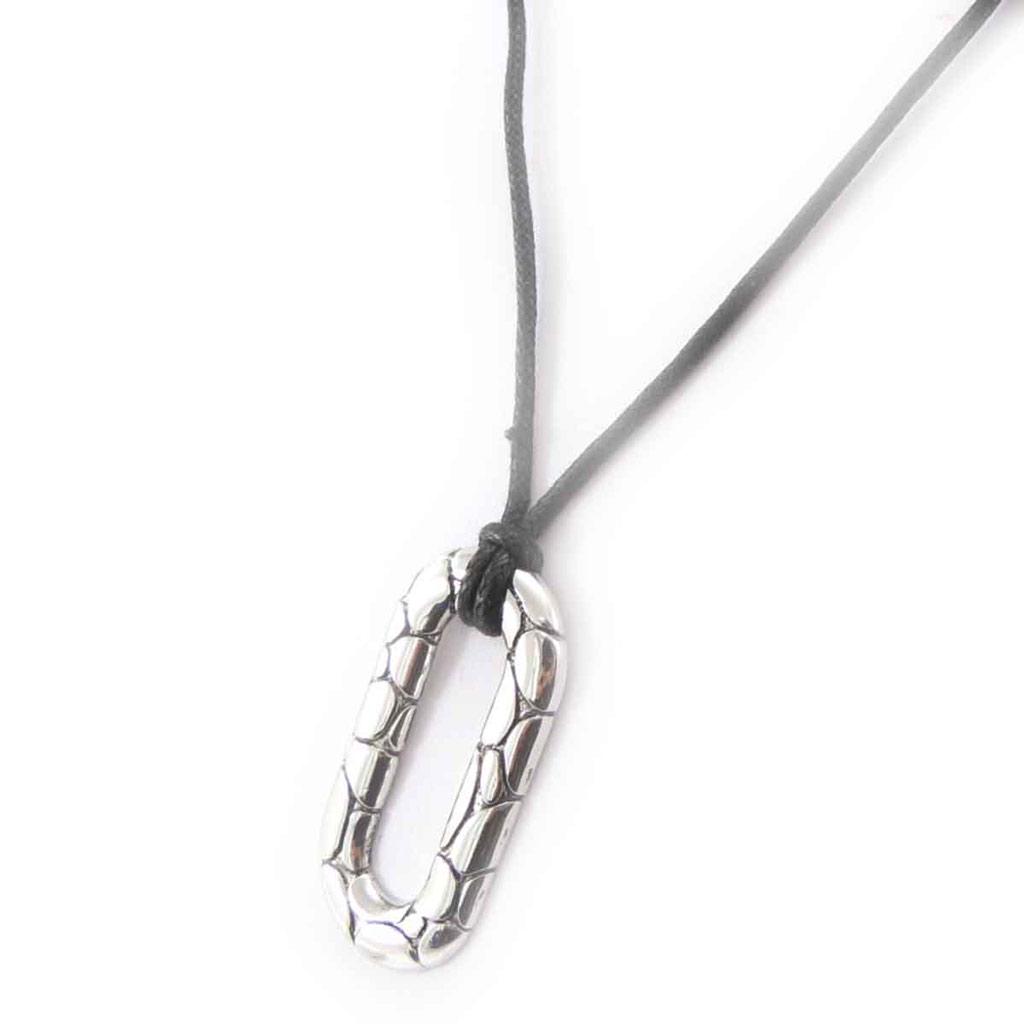 Les Trésors De Lily [J8536] — Черное серебряное колье «Килиманджаро».