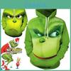 Толстовка с капюшоном Rascal Green Monster The Grinch для мужчин, изготовленная из мягкого и дышащего материала для комфортной носки