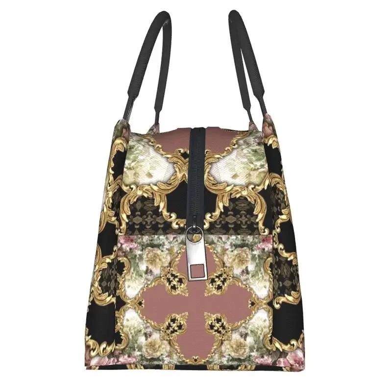 Барокко Искусство Живопись Термоизолированные Сумки Для Обеда Женщины Многоразовый Обед Сумка Для Офиса Уличное Хранение Еды Коробка Для Еды