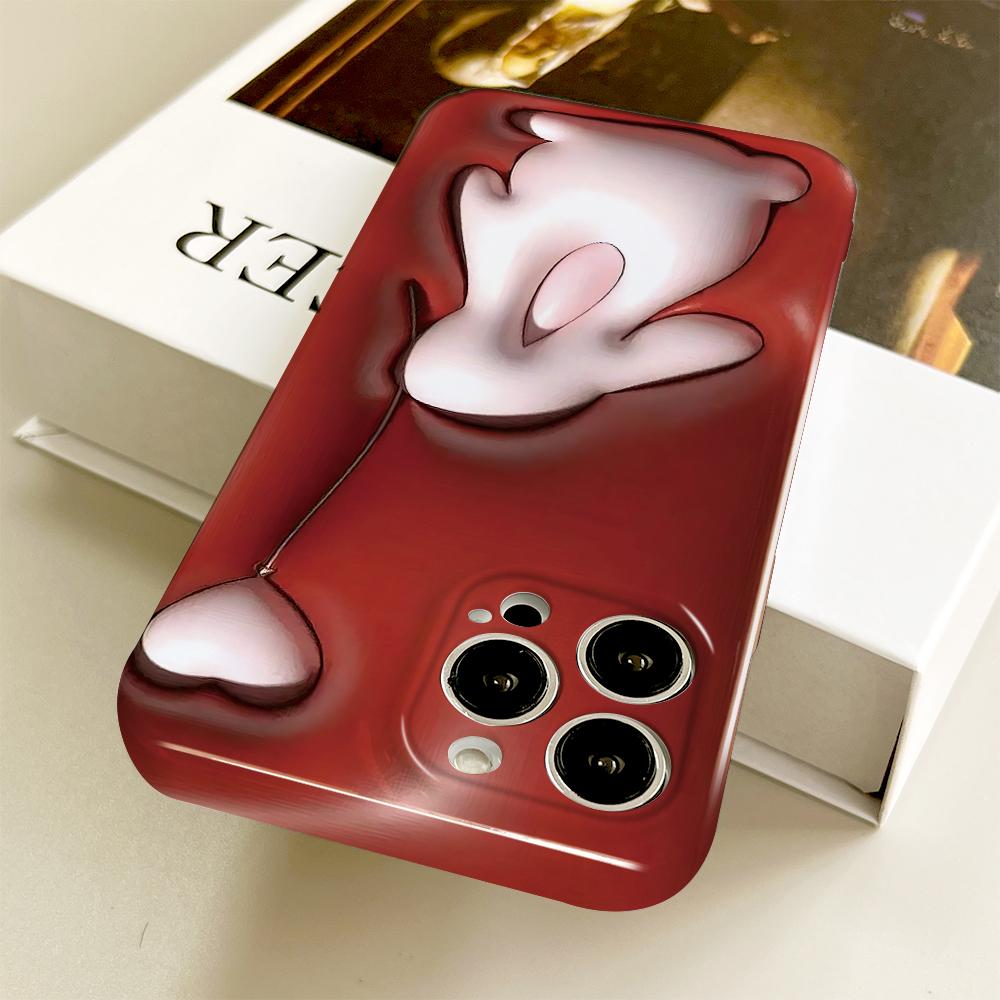 All-inclusive Film Phone Case Cartoon Pattern Design Hard Shell Full Cover Camera Shockproof Protection Case