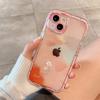 Cute Watercolor Flowers Phone Case For iPhone 11 12 13 Pro Max XS Max X 14 15 Pro MAX Luminous Hard Shockproof Bumper Back Cover