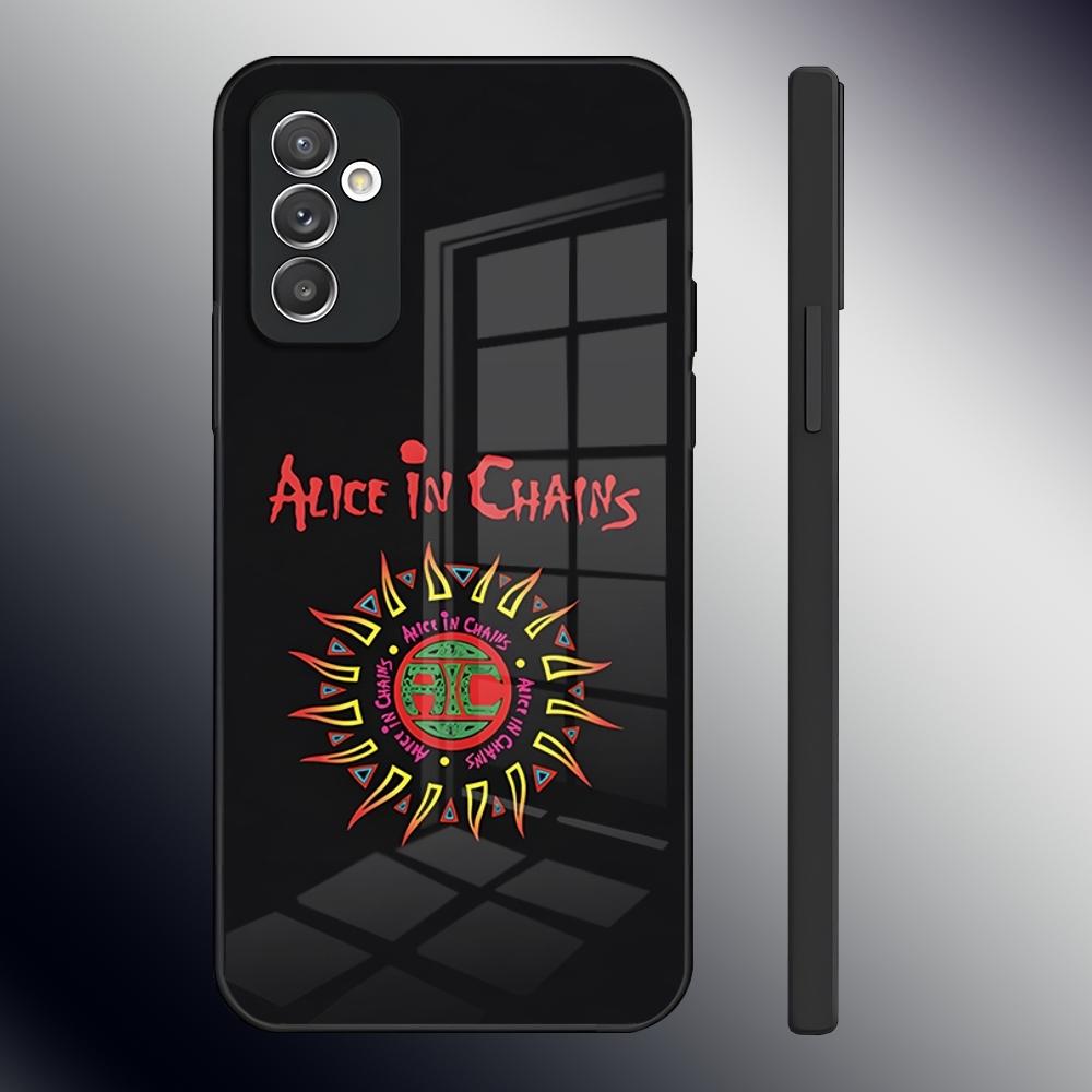 Чехол для телефона тяжелой рок-группы Alice In Chains для Samsung S26 S24 Ultra S23 S22 S21 Fe S25 Plus A54 A34 A24 A53 A13 A16 Стеклянная крышка
