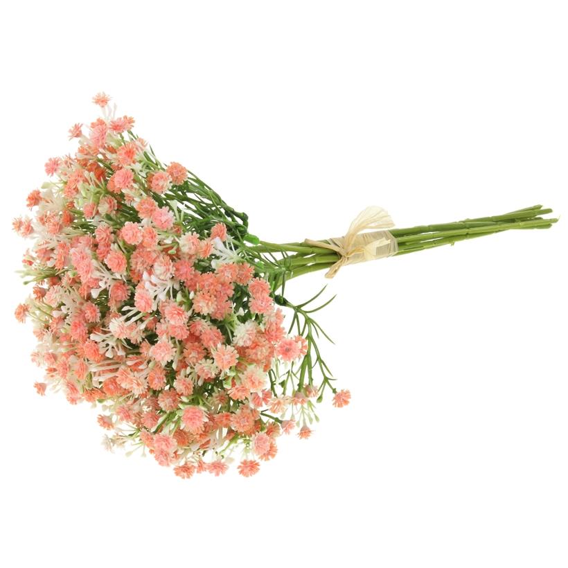 Decorative Gypsophila Bouquet of Artificial Flowers for Vase Decoration Orange