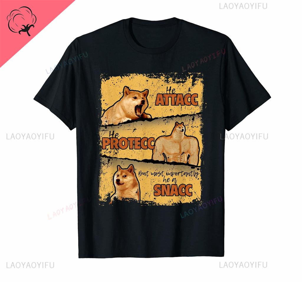 Interesting Idea More Design Cheems Ironic Doge Meme Swole Buff Dog T-Shirt for Men Women All-match T Shirt Tops Cotton Tees