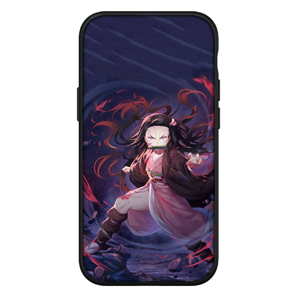 For iPhone 16 15 Xiaomi Redmi Note 14 13 12 11 Pro Max 16e Samsung Galaxy S25 S24 S23 Moto OPPO Huawei Kamado Tanjirou Demon Slayer Nezuko Phone Case
