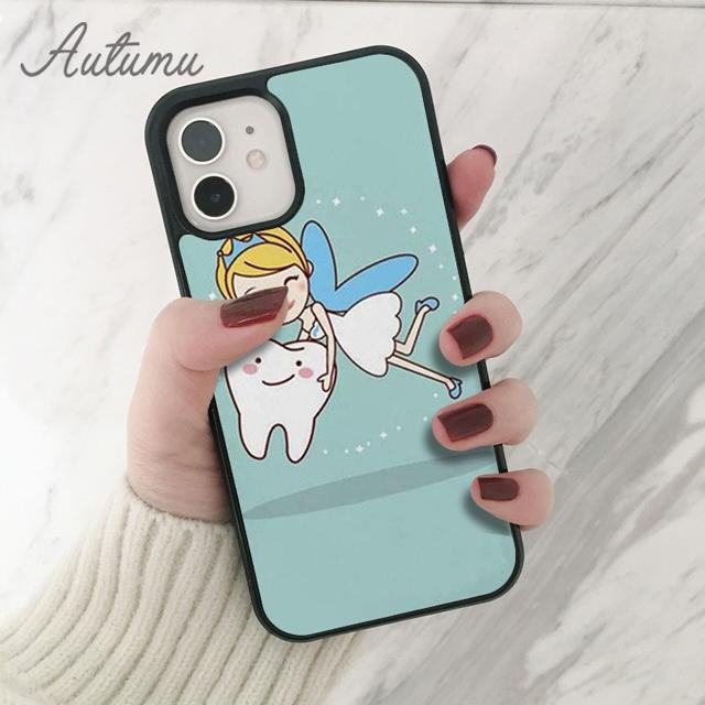 Чехол для телефона с изображением зубов стоматолога и медсестры для iPhone 11 12 13 14 Pro Max mini XR XS SE 2020 6 7 8 Plus Galaxy S21 S22