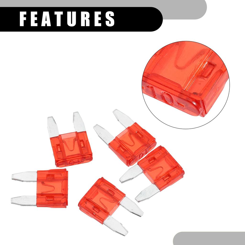 Partuto Набор из 5 мини 10А APM/ATM Универсальный автомобильный предохранитель типа предохранителя Короткий