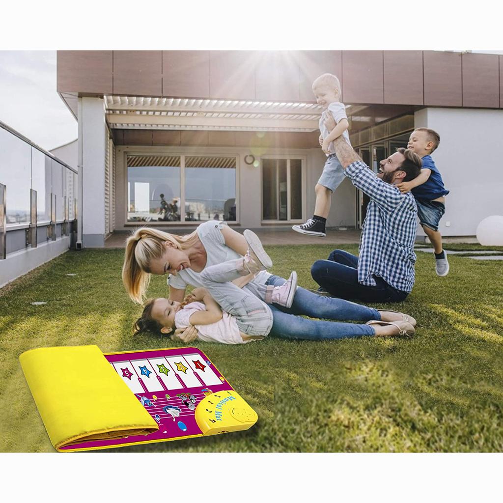 Музыкальный коврик для фортепиано, музыкальное напольное одеяло с клавиатурой для малышей, танцевальный коврик с 8 различными звуками животных, развивающие игрушки для раннего обучения для ребенка