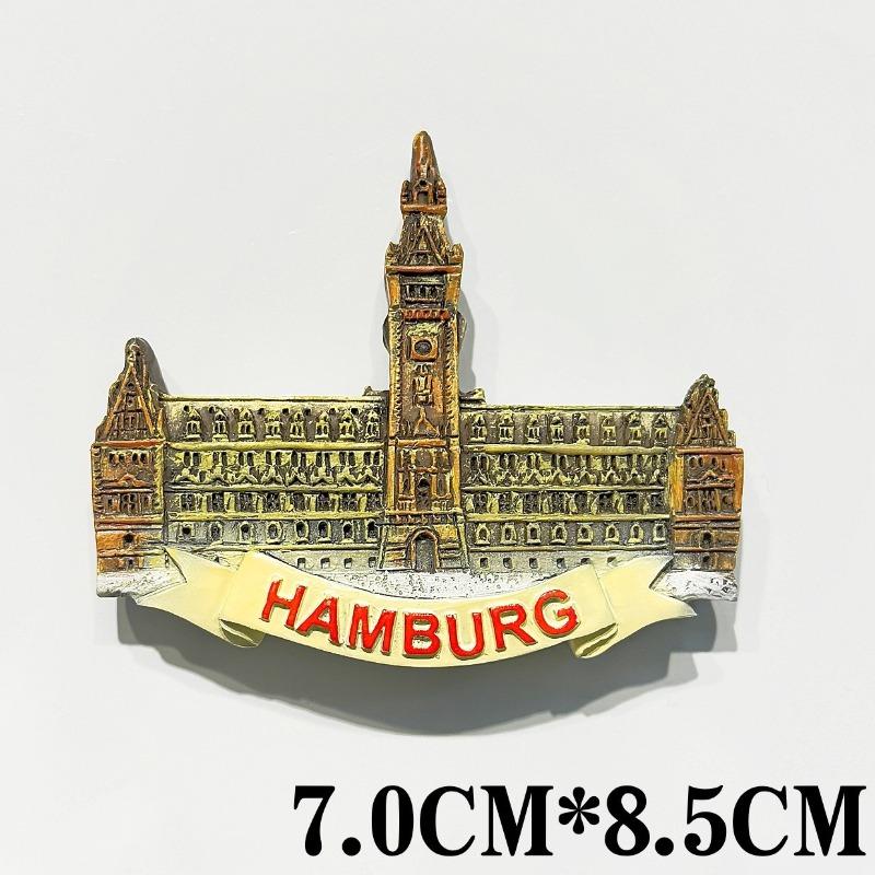 Германия Магниты на холодильник Берлин Мюнхен Франкфурт Гамбург Сувенир для путешествий Достопримечательность Европы Наклейка на холодильник Домашний декор Подарки