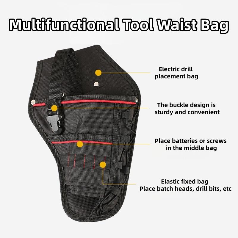 Многофункциональная поясная сумка для электрика, портативная, прочная сумка для инструментов