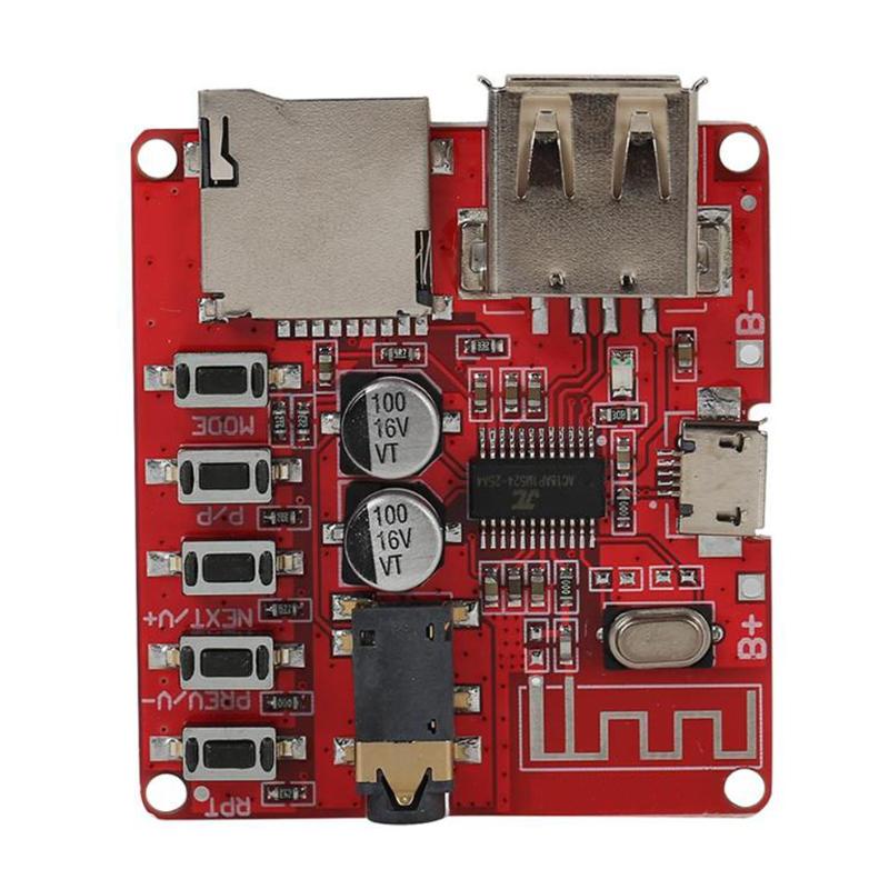 Плата аудиоприемника без потерь Bluetooth, слот для карты памяти TF, DIY декодирование, модифицированный модуль MP3 для автомобильного динамика, аудиоусилитель