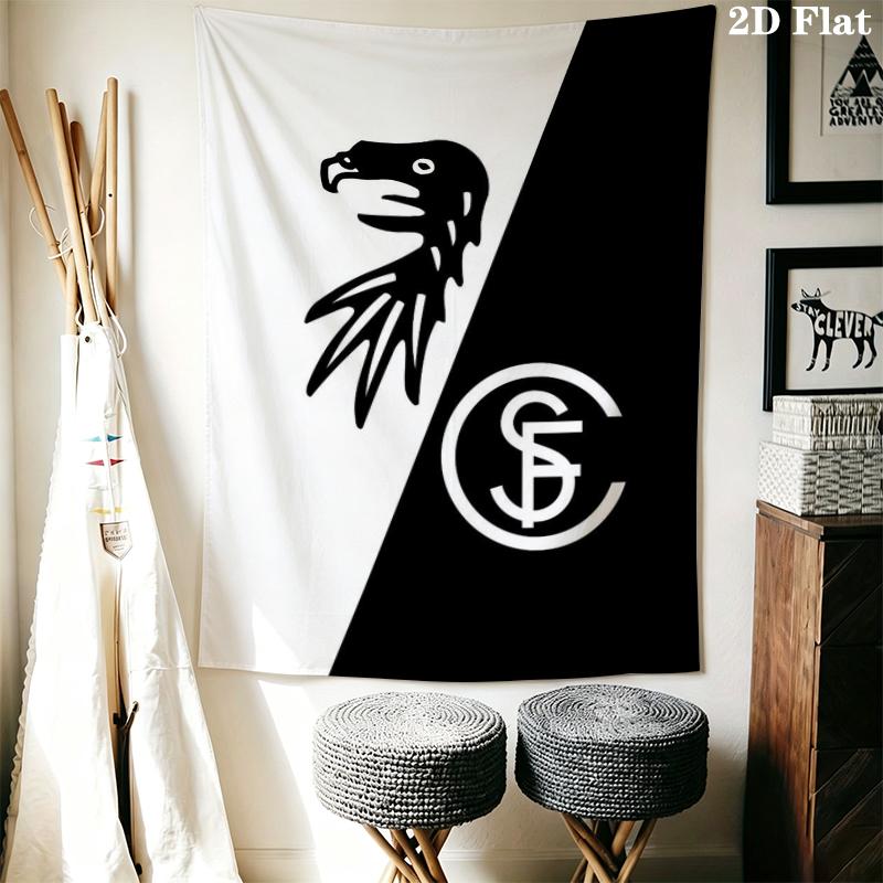 SC Freiburg Wall Tapestry Aesthetic Wall Hanging Printed Fabric Blanket Decorative Tapestries for Bedroom Living Room Home Decor