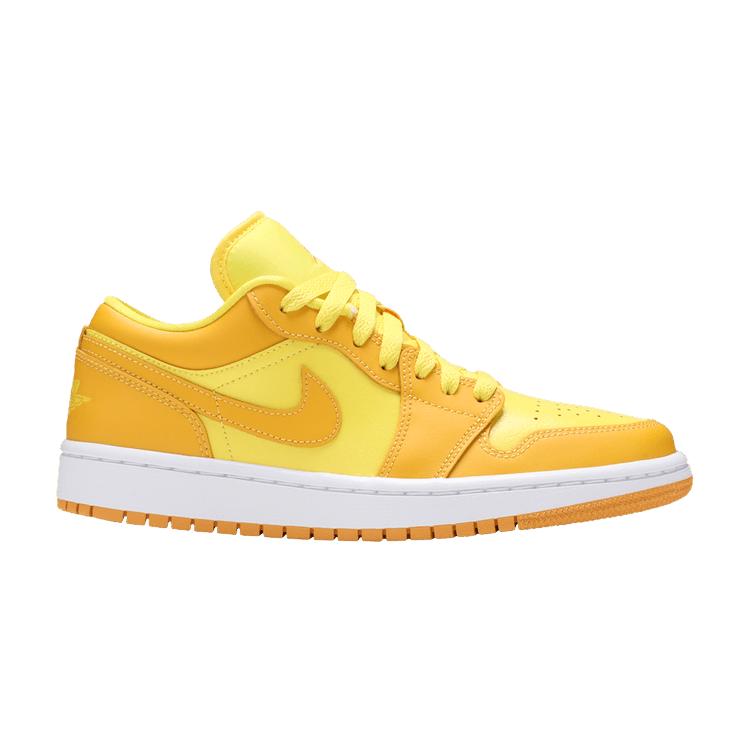 Женские кроссовки Air Jordan 1 Low Yellow Strike White Pollen DC0774-700