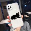 Горячий Мультяшный Кофе Черный Кот Чехол для Телефона Для iPhone 14 15 16 Pro Max 13 11 12 Mini X XR 7 8Plus Ударопрочный Прозрачный Мягкий Чехол-Оболочка
