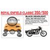 Black "Head Light Grill Set Fit for Royal Enfield Old Classic 350 & 500"