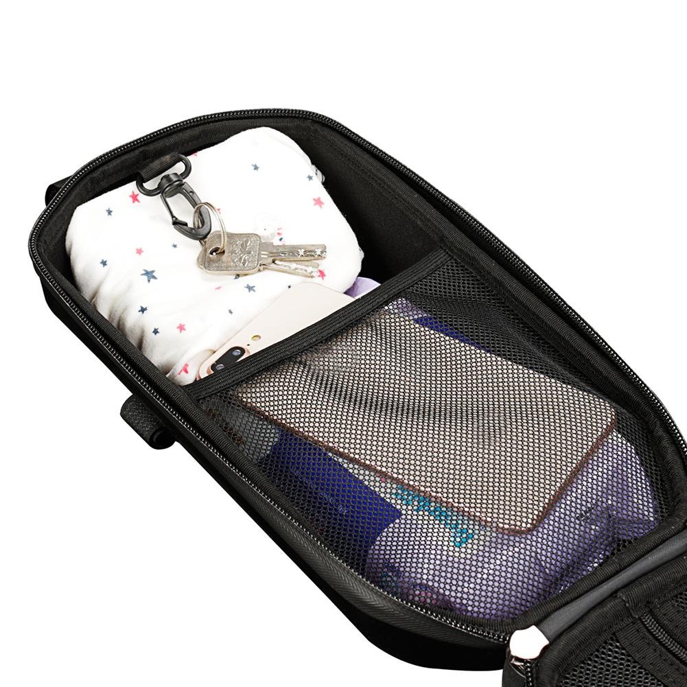 1/2Pcs 4L Electric Scooter Front Bag Waterproof EVA Hard Shell Bags Bicycle Handlebar Hanging Bag Carry Bag Storage Accessories