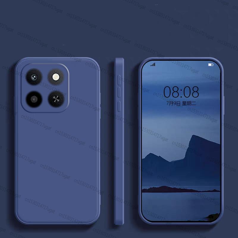Чехол-накладка для Honor X6C Honor X6C Противоударный Защита от ударов Мягкий Жидкий Силиконовый Чехол для телефона Для Honor X6C Чехол 6,61 дюйма