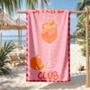 Милое Клубное Полотенце для Ванны Spritz Розовое Большое Пляжное Полотенце 70x140см Тропический Летний Курорт Отпуск Бассейн Подарок