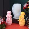 Santa Silicone Molds for Epoxy Resin Candle Soap Plaster Decoration Plaster Silicone Molds for Home Decoration Craft
