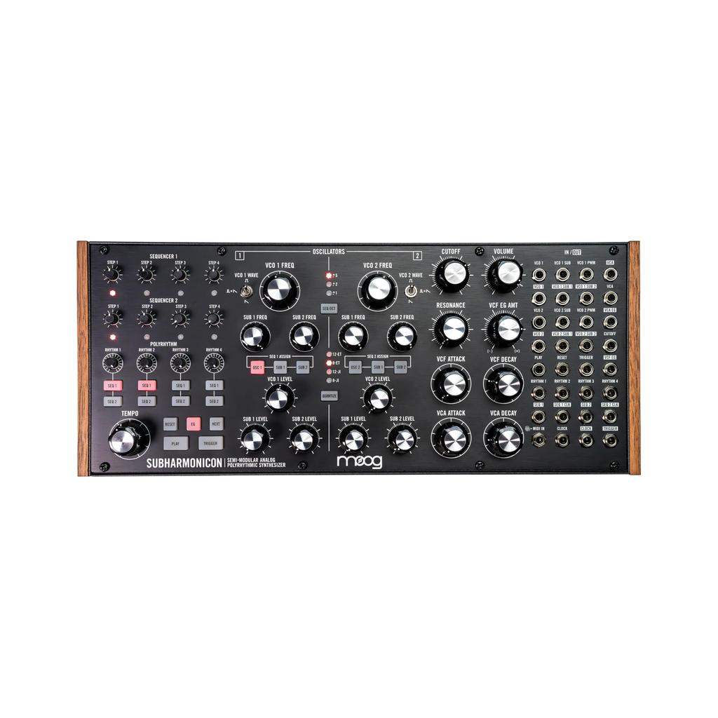Аналоговый полифонический синтезатор MOOG Subharmonicon с двойным секвенсором и MIDI Patchbay, полумодульный