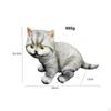 Cat Figurine Animal Figurines Outdoor Crafts Creative Collectible Garden Statue