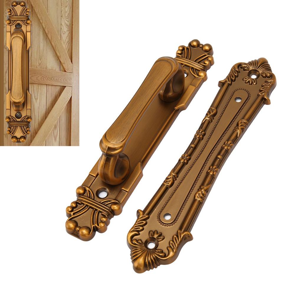 Durable Barn Door Handles Yellowish Bronze Cabinet Door Handles Rustic Door Pulls Closet