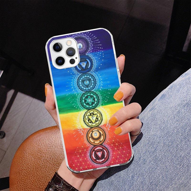 Yoga Chakra Spiritual Energy Universe Phnoe Case for Iphone 17 Air 16 16E 11 12 13 Mini 14 Plus 15 Pro Max 7 8 + SE 2020 Phone C
