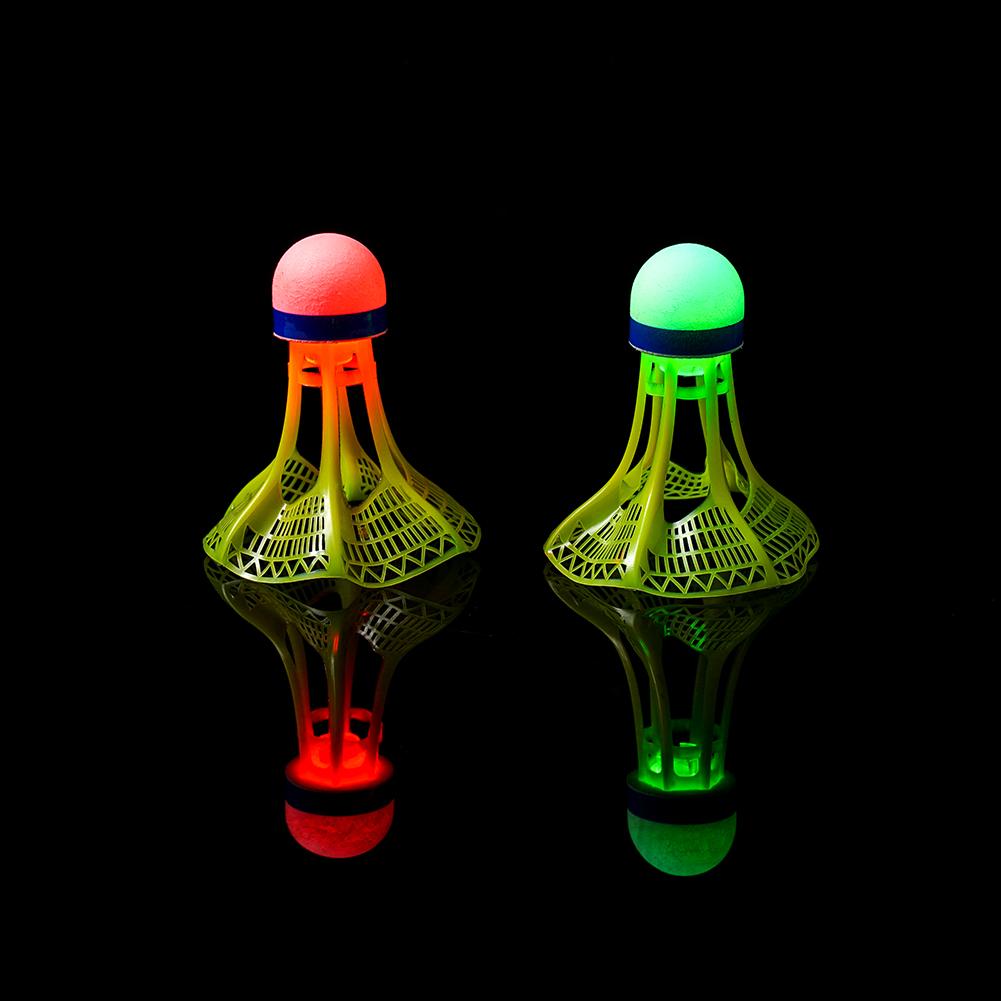 1/2/5 Pack LED Badminton Shuttlecocks -Lighting Glow In The Dark Badminton Birdies Badminton Practice Windproof Shuttlecocks