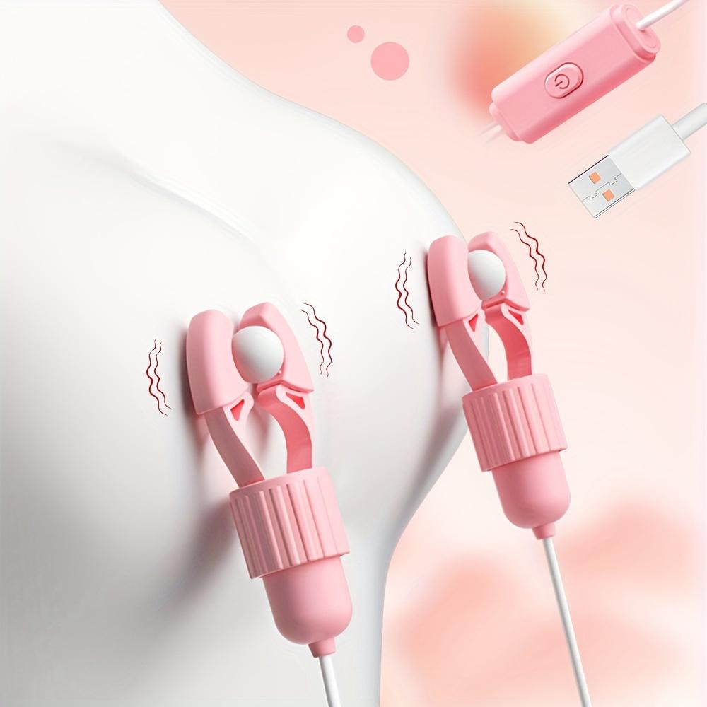 USB-клипсы для груди с 12 частотами вибрации: сенсорные игрушки для взрослых пар для большего удовольствия