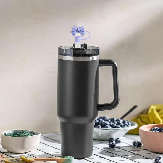 Силиконовый колпачок-бабочка для соломинок для стаканов Stanley, многоразовые наконечники для соломинок, защитные крышки, пылезащитные аксессуары для стаканов диаметром 10 мм