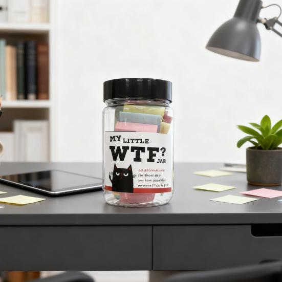 Моя маленькая банка WTF с 60 крутыми цитатами для заботы о себе, саркастические карточки-аффирмации для взрослых, смешной мотивационный подарок