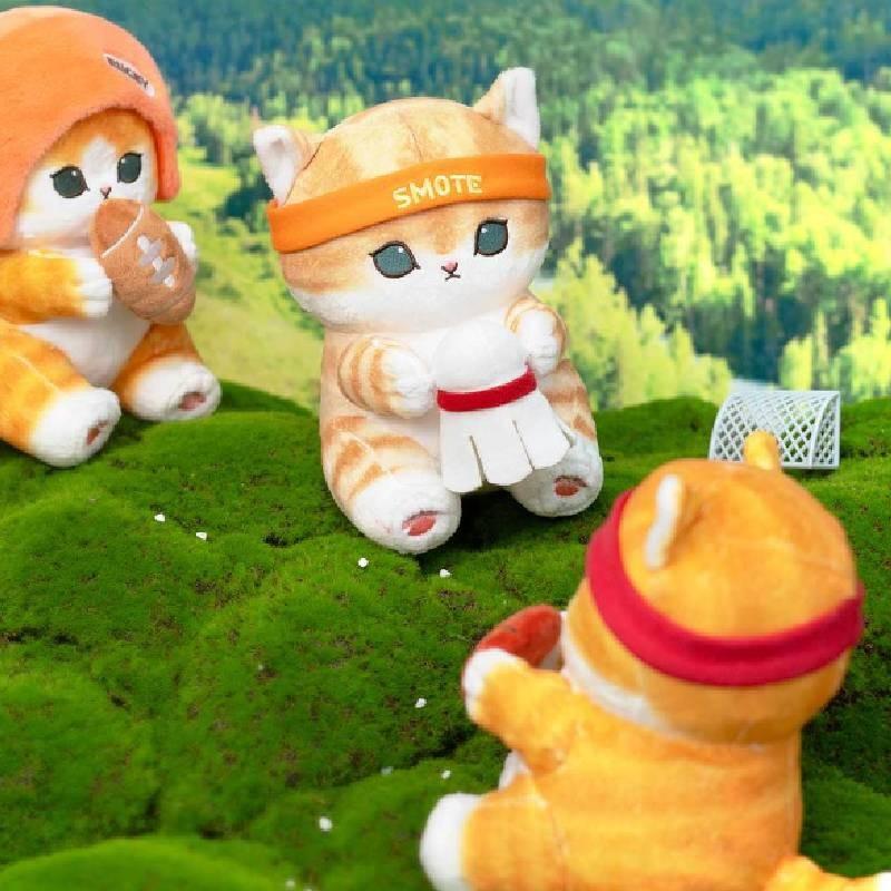 Очаровательная плюшевая игрушка-кошка Мофусанд в костюме акулы Funsandy для детей, мягкая мультяшная кукла для обнимания