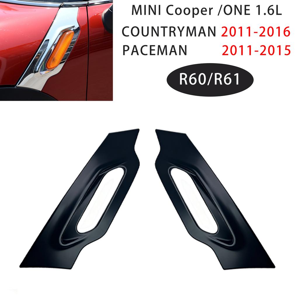 Car Fender Turn Signal Light Covers Stickers For MINI Cooper Countrman R60/Paceman R61 2011-2016 Exterior Auto Accessories