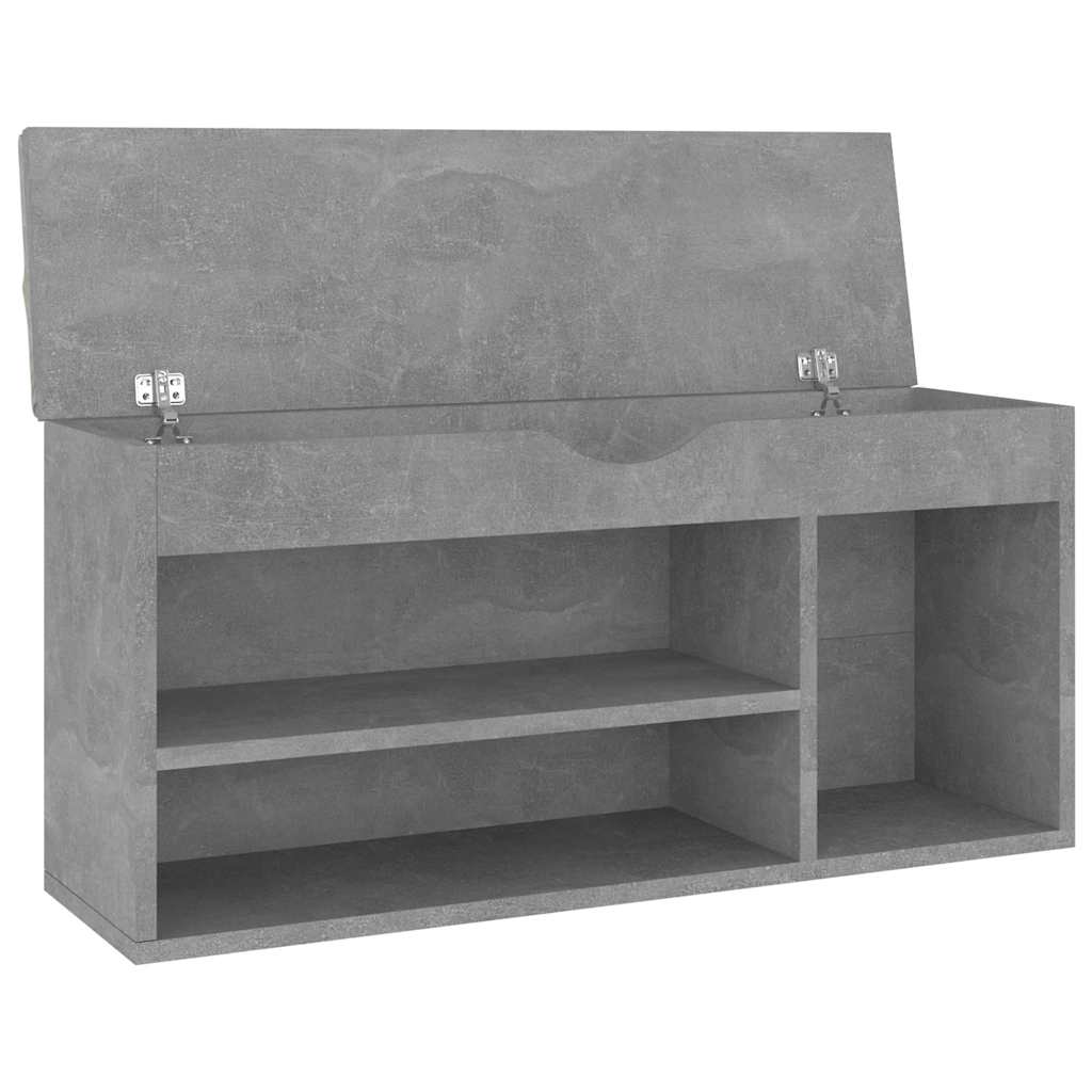 Vidaxl Ławka Na Buty Z Poduszką, Szarość Betonu, 104X30X49 Cm