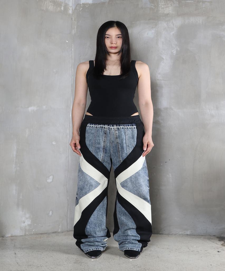 Sumilo Straight Denim Upcycled Pants Unisex