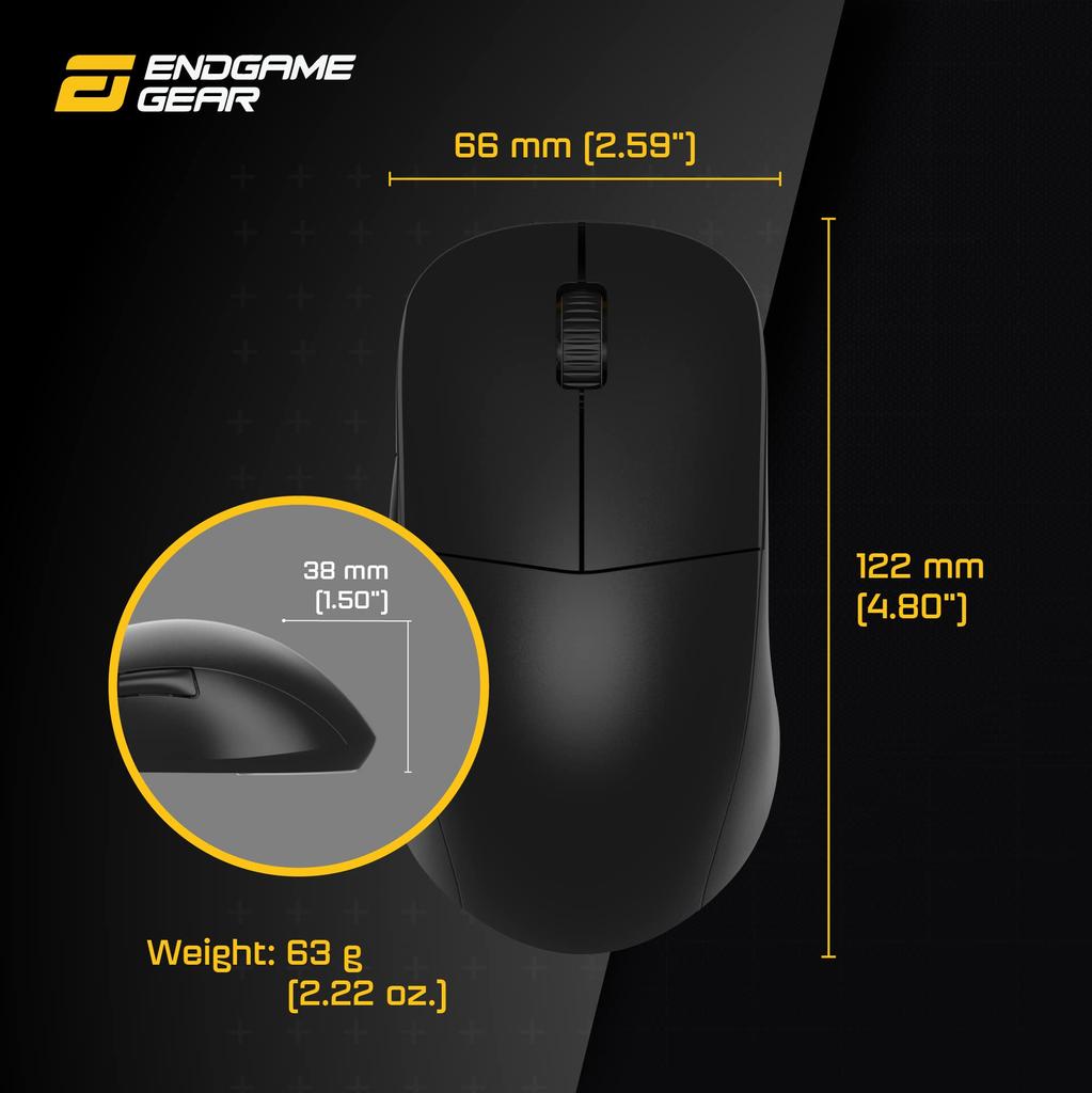 Endgame Gear XM2we Wireless Gaming Black Mouse, (EGG-XM2WE-BLK)