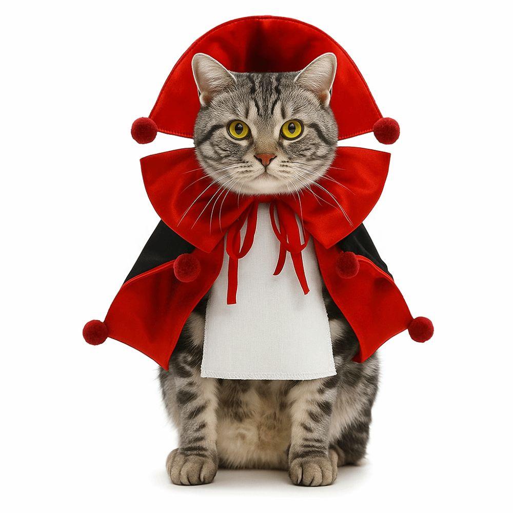 Косплей для питомцев Хэллоуин Костюмы Дышащие Маленькие/Средние/Большие Собаки Костюмы на Хэллоуин Легкий Стиль Рыцаря Кошка Магическая Накидка