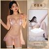 Sexy bow mesh sex pajamas small breasts pure lust lace sweet suspender sex underwear