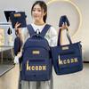 Five-Piece Backpack Set Large Capacity Backpack Student Fifth and Sixth Grade Letter School Bag