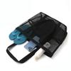 Foldable Mesh Shower Tote Bag Breathable Sand Toys Collector Shoes Storage Bag  Swimming Pool