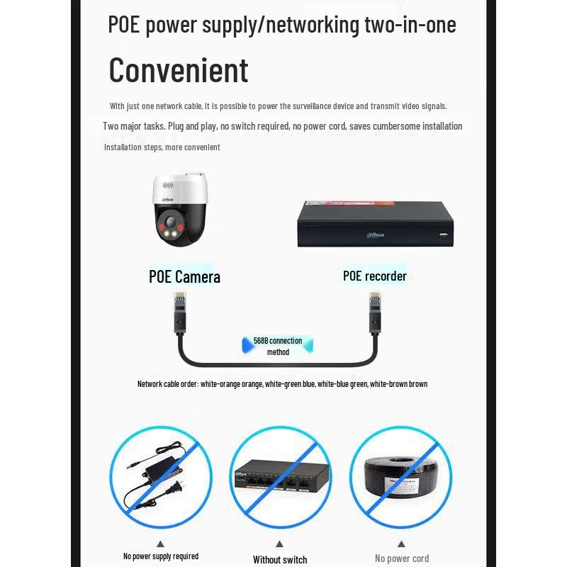 Dahua 5MP PoE Outdoor Dual-Light PTZ Security Camera CN plug (adapter included)