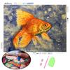 Diamond Embroidery Goldfish Landscape Full Square Round Handicraft Sale 3D Diamond Painting Watercolor Animal Cross Stitch Wall Art