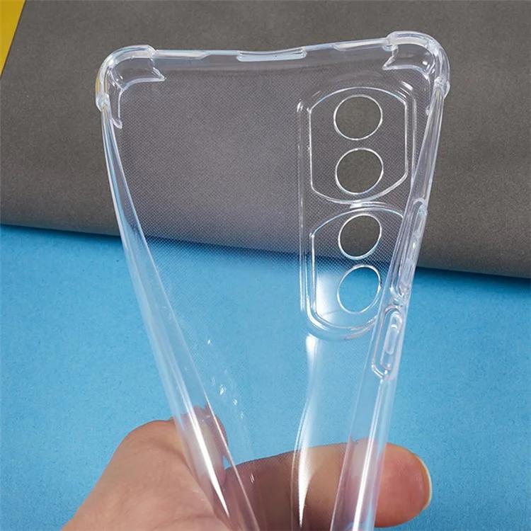 Для Honor 90 Pro Прозрачный чехол с усиленными углами Гибкий чехол из ТПУ для сотового телефона