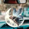 2D Flat Acrylic Sleeping Moon Elf Home Decoration Christmas Tree Decoration Car Backpack Decoration Mobile Phone Keychain Pendant