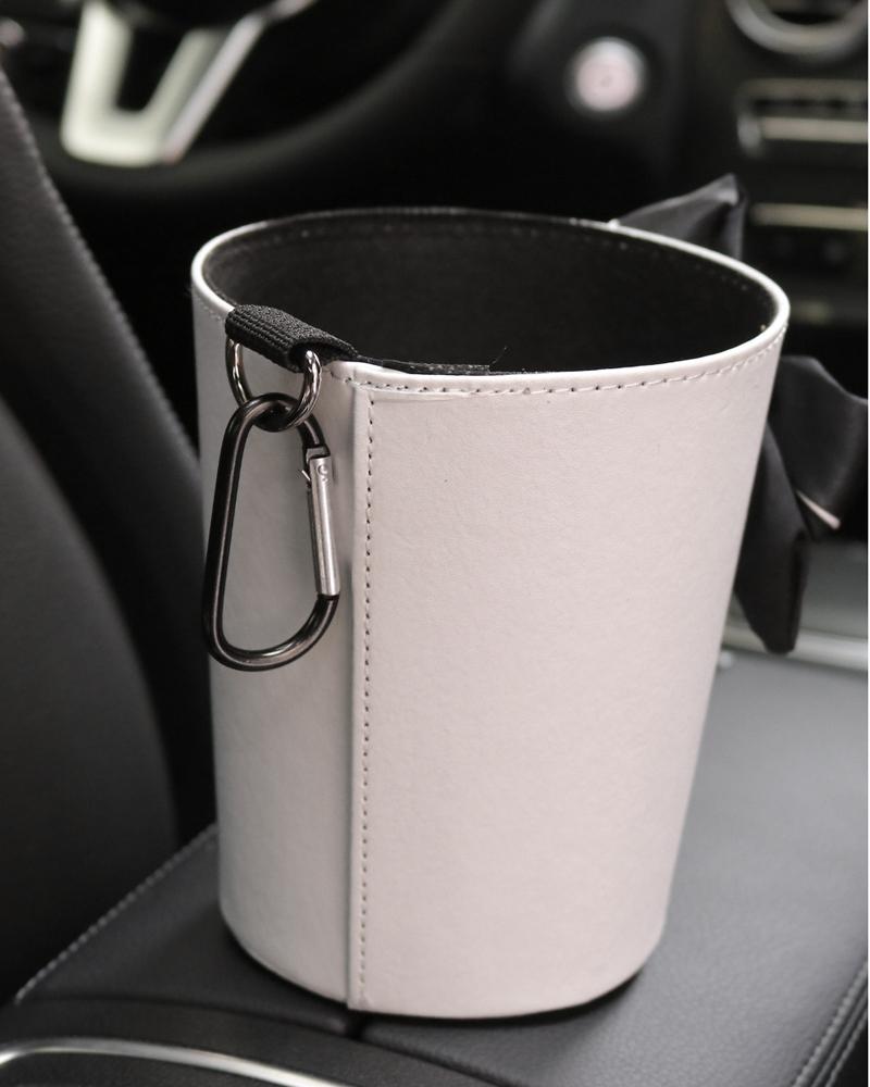 Милое мультяшное ведро для мусора в машину в виде цветка для подголовника заднего сиденья, мини-органайзер для воздуховода автомобильной розетки, мусорный мешок для хранения мусора